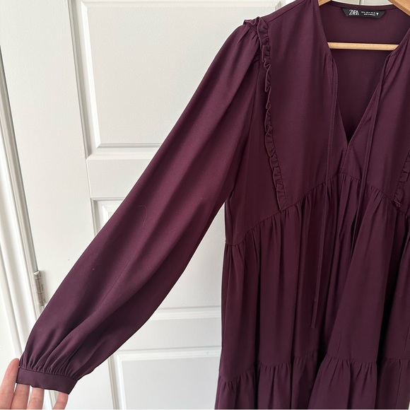 ZARA Pleated Dress (M) - Picture 5 of 12